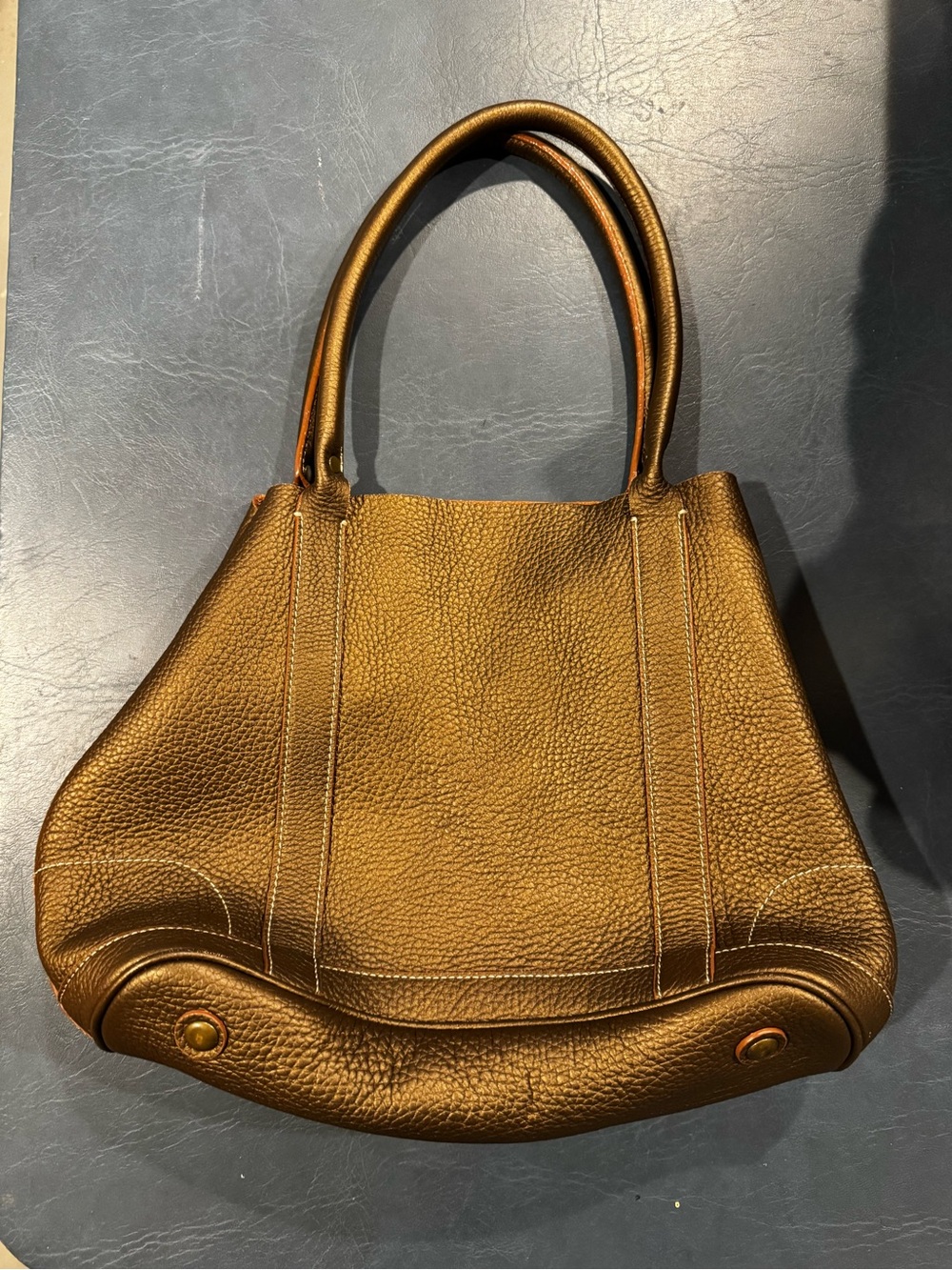 J. Crew Pebbled Leather Hobo Bag - Bronze Brown